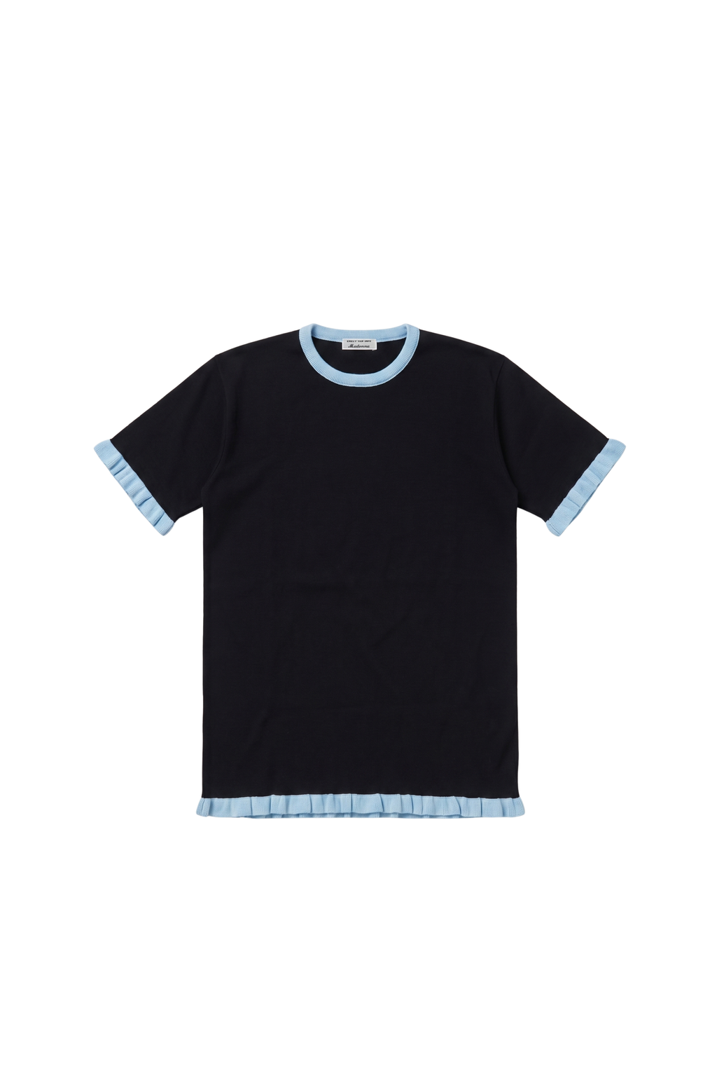 Madonna Oversized T-shirt Dress - Black