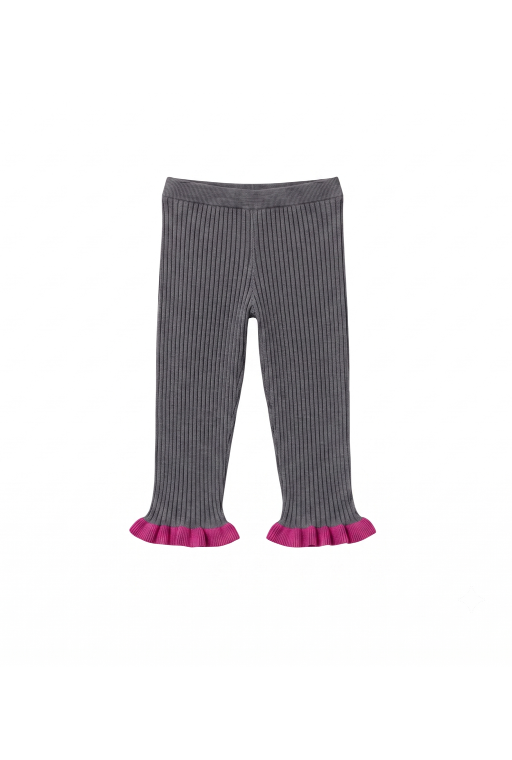Madonna Capri Pants - Dark Grey & Fuchsia